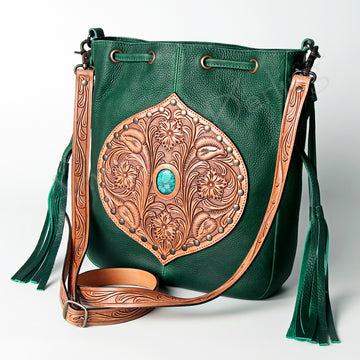 American Darling Crossbody Hand Tooled Genuine Leather Women Bag Western Handbag Purse